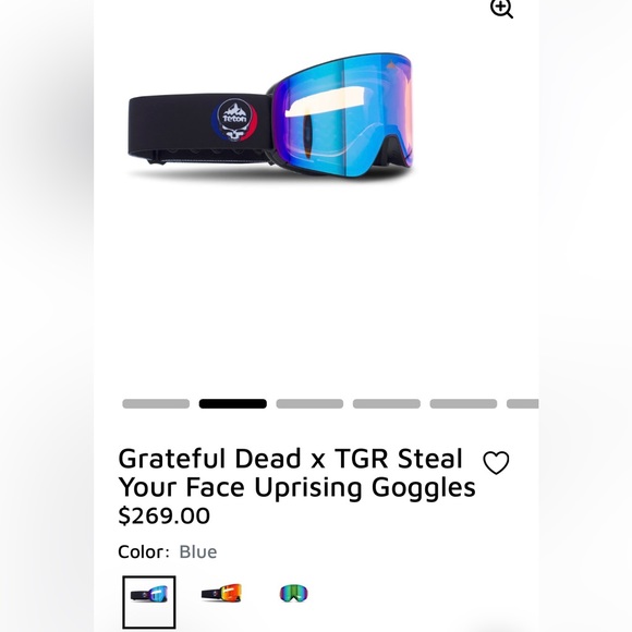 Grateful Dead x TGR Steal Your Face Uprising Goggles - Picture 6 of 6